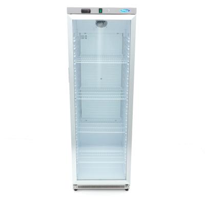 Maxima Lednice - 400 l - nerezová ocel - se skleněnými dveřmi |  09405022